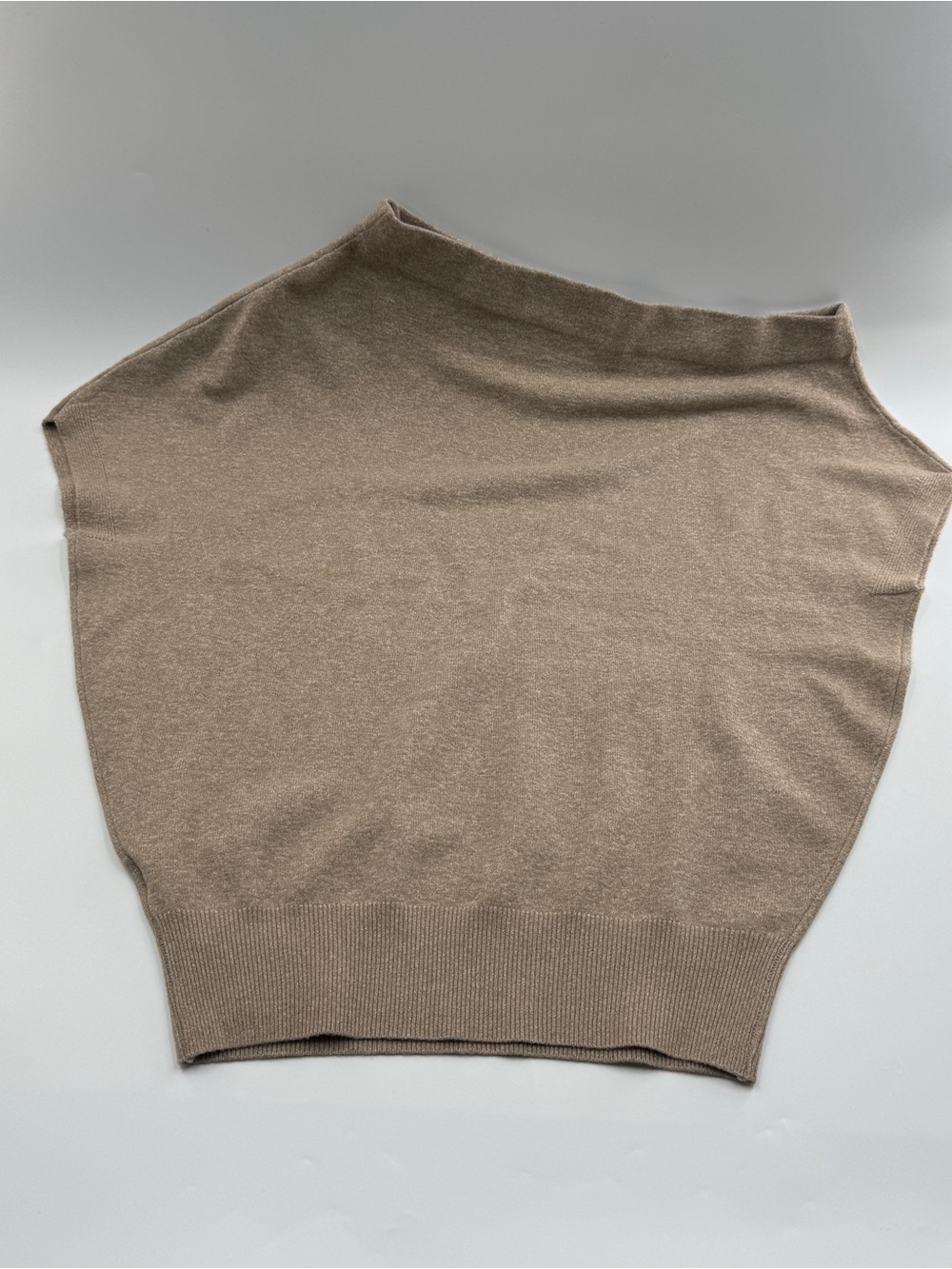 Musera Asymmetrical Beige Knit Cover Up Sweater – Women’s 0XL NWT